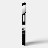 Zeitgemäße Abstrakte Schwarz-Weiß-Schaltkreise Case-Mate iPhone Hülle (Rückseite / Rechts)