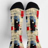 Zeitgemäße Abstrakte Socken mit dynamischer Geomet (Oben)