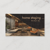 Zeitgemäße Berufliche Zuhause-Inszenierung Visitenkarte (Vorderseite)