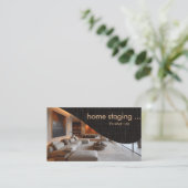 Zeitgemäße Berufliche Zuhause-Inszenierung Visitenkarte (Stehend Vorderseite)