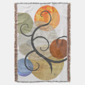 Zeitgemäße Gemusterte Kreise Decke (Vorderseite Vertikal)