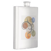 Zeitgemäße Gemusterte Kreise Flachmann (Rechts)