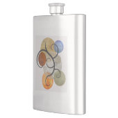 Zeitgemäße Gemusterte Kreise Flachmann (Links)