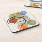 Zeitgemäße Gemusterte Kreise Getränkeuntersetzer (Linke Seite)
