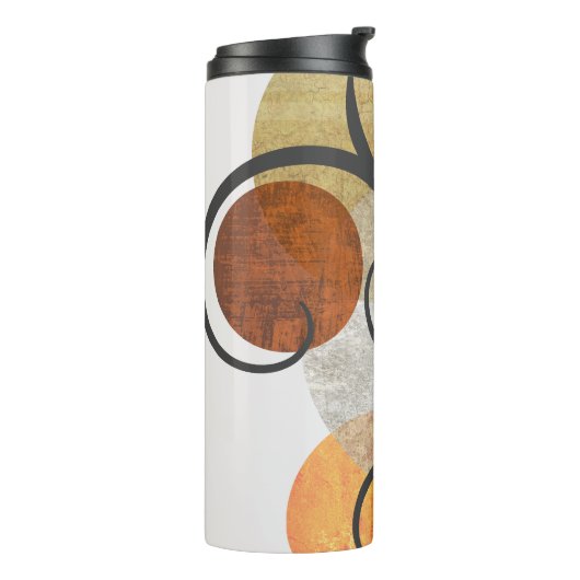 Zeitgemäße Gemusterte Kreise Thermosbecher (Nach links gedreht)