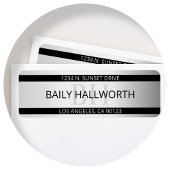 Zeitgemäße Imitate Silver Ombre Stripes & Black