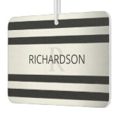 Zeitgemäße Imitate Silver Ombre Stripes & Black Autolufterfrischer (Links)