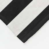 Zeitgemäße Imitate Silver Ombre Stripes & Black Fleecedecke (Ecke)