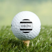Zeitgemäße Imitate Silver Ombre Stripes & Black Golfball (Insitu T-Shirt)