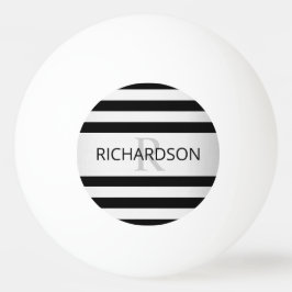 Zeitgemäße Imitate Silver Ombre Stripes & Black Tischtennisball