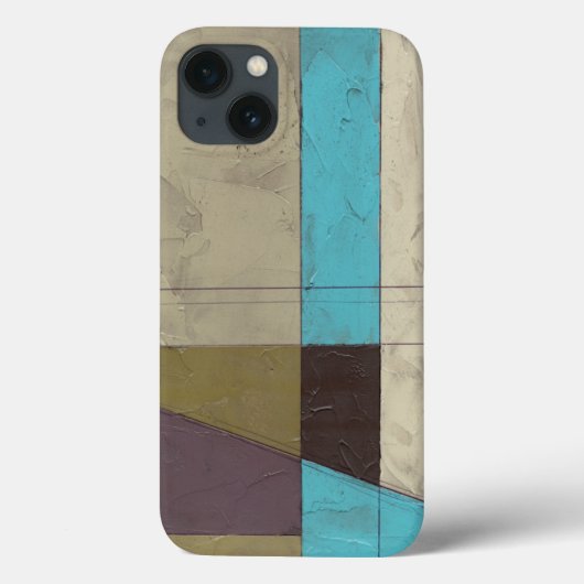 Zeitgemäße Minimalistische Malerei mit tiefer Farb Case-Mate iPhone Hülle (Rückseite)