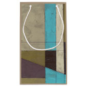 Zeitgemäße Minimalistische Malerei mit tiefer Farb Kleine Geschenktüte (Rückseite)