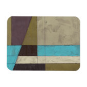 Zeitgemäße Minimalistische Malerei mit tiefer Farb Magnet (Horizontal)