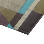 Zeitgemäße Minimalistische Malerei mit tiefer Farb Schneidebrett (Ecke)