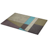 Zeitgemäße Minimalistische Malerei mit tiefer Farb Schneidebrett (Ecke)