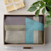 Zeitgemäße Minimalistische Malerei mit tiefer Farb Seidenpapier (Geschenk)