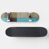 Zeitgemäße Minimalistische Malerei mit tiefer Farb Skateboard (Horizontal)