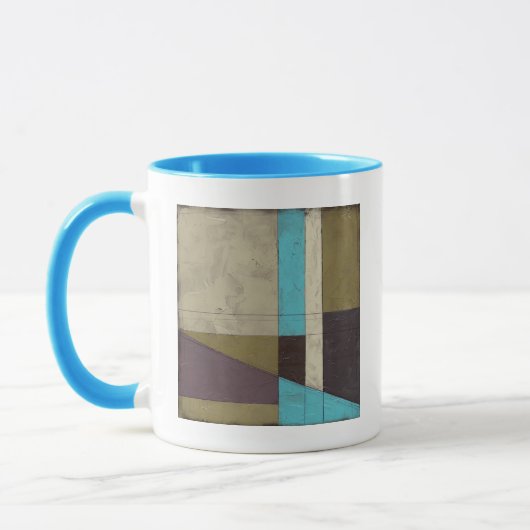Zeitgemäße Minimalistische Malerei mit tiefer Farb Tasse (Links)