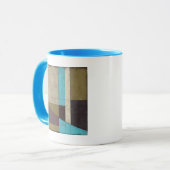 Zeitgemäße Minimalistische Malerei mit tiefer Farb Tasse (Vorderseite Links)