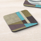 Zeitgemäße Minimalistische Malerei mit tiefer Farb Untersetzer (Linke Seite)