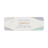 Zeitgemäße moderne geometrische Streifen Mini-Viol (Vorne)