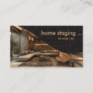 Zeitgemäße professionelle Home-Staging Visitenkarte