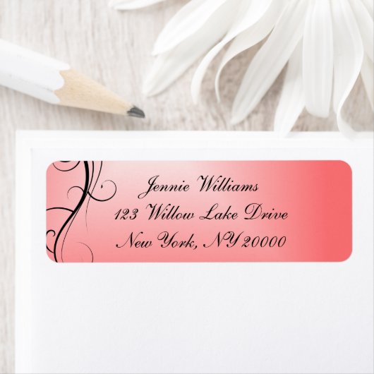 Zeitgemäße rosa und schwarze Vektor-Gradient (Insitu)