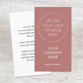 Zeitgemäße Rose für Minimalistische Logokombinatio Visitenkarte