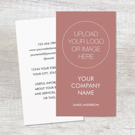 Zeitgemäße Rose für Minimalistische Logokombinatio Visitenkarte