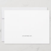 Zeitgemäße Save the Date Einladung (Rückseite)