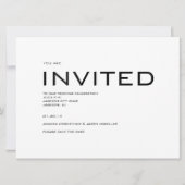 Zeitgemäße Save the Date Einladung (Vorderseite)