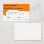 Zeitgemäße Termine Visitenkarten Bulk (Vorne/Hinten)