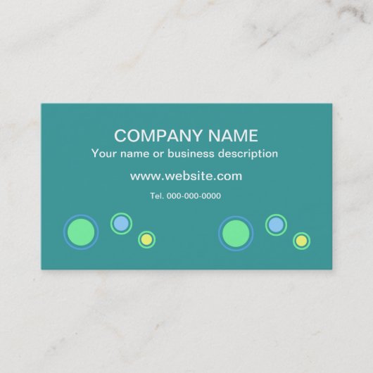 Zeitgemäße Visitenkarten Visitenkarte (Vorderseite)