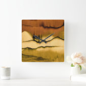 Zeitgemäße Wall-Uhr Quadratische Wanduhr (Zuhause)