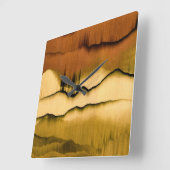 Zeitgemäße Wall-Uhr Quadratische Wanduhr (Winkel)