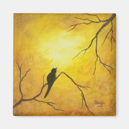 Zeitgemäßes Abstraktes Maldesign Magnet