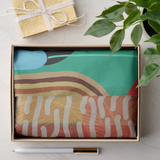 Zeitgemäßes Art Decoupage Wrap Tissue Paper Seidenpapier (Geschenk)