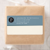 Zeitgemäßes Etikett für den Versand von Monogramme (Insitu)