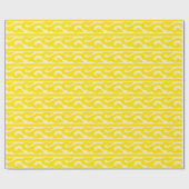 Zeitgemäßes, gelbes Musterpapier Geschenkpapier (Flach)