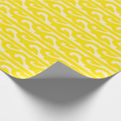 Zeitgemäßes, gelbes Musterpapier Geschenkpapier (Ecke)