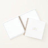 Zeitgemäßes Minimalbrautheft Notizblock (Innenseite)