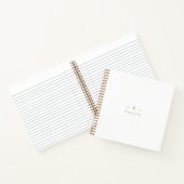 Zeitgemäßes Minimalbrautheft Notizblock (Innenseite)