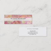 Zeitgemäßes Muster Mini Visitenkarte (Vorne/Hinten)