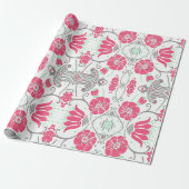 Zeitgemäßes Papier für Blumendesign Geschenkpapier (Ungerollt)