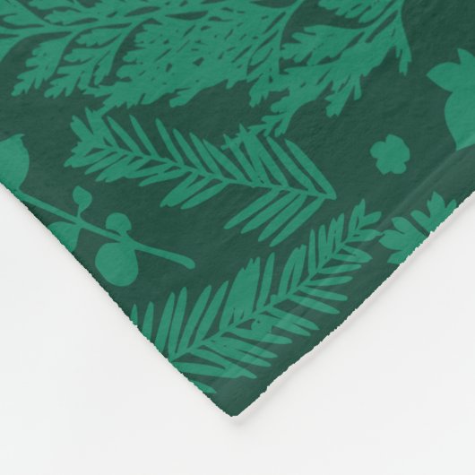 Zeitgemäßes Papier für botanische Impressionen Fleecedecke (Ecke)