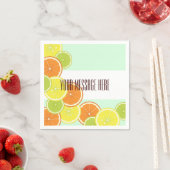 Zeitgemäßes Papier für grüne Zitrusfrüchte Serviette (Beispiel)