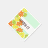 Zeitgemäßes Papier für grüne Zitrusfrüchte Serviette (Ecke)
