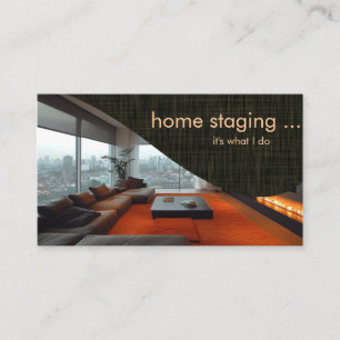 Zeitgemäßes professionelles Home-Staging Visitenkarte