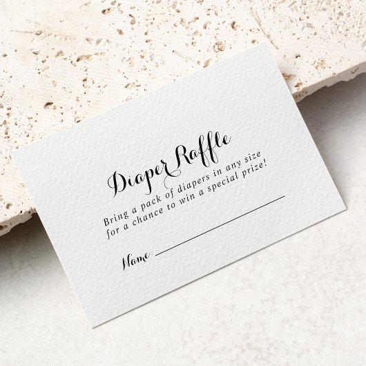 Zeitgemäßes Ticket für das kalligraphische Windeln Begleitkarte