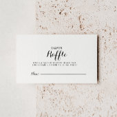 Zeitgemäßes Ticket für das kalligraphische Windeln Begleitkarte